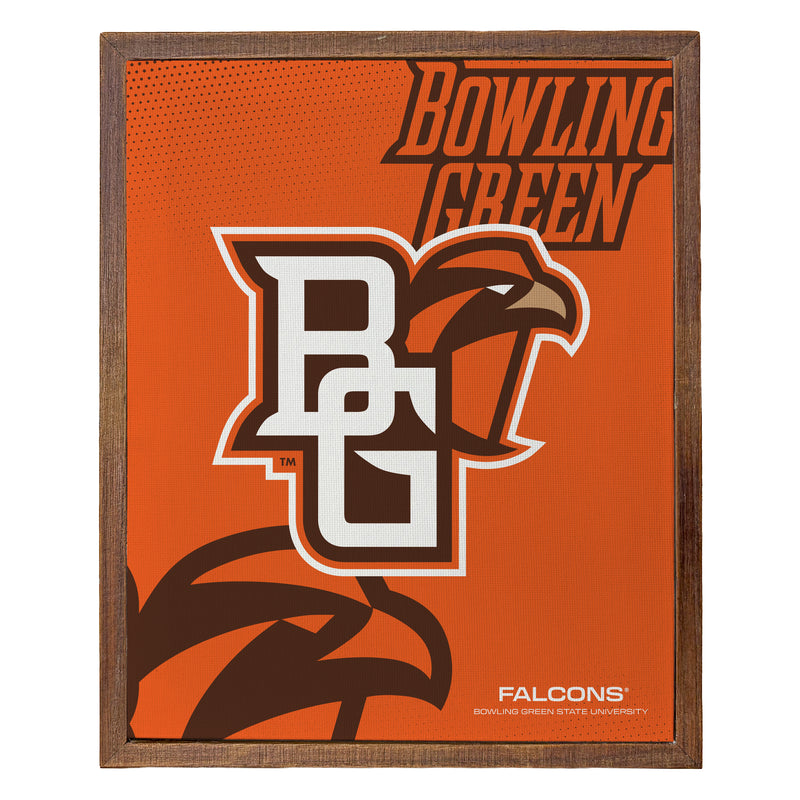 Bowling Green Falcons Officially Licensed 8" x 10"-Inches Canvas Frame 