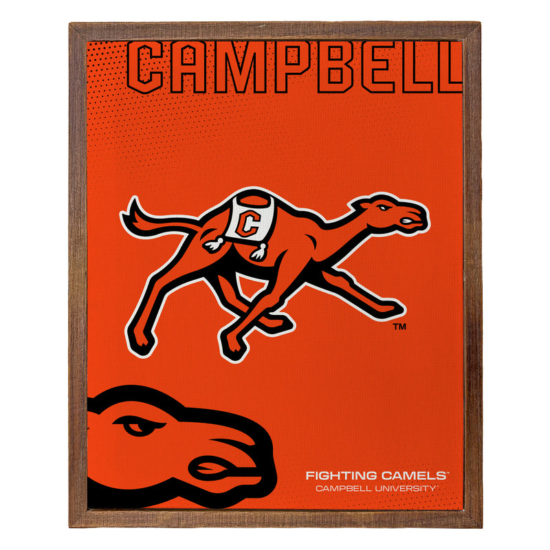 Campbell University Fighting Camels Officially Licensed 8" x 10"-Inches Canvas Frame 