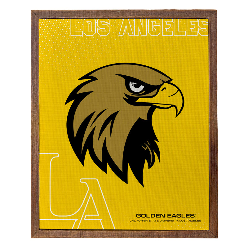 California State University Los Angeles Officially Licensed 8" x 10"-Inches Canvas Frame 