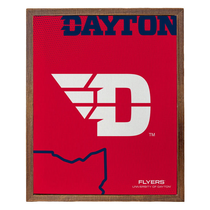 Dayton Flyers Officially Licensed 8" x 10"-Inches Canvas Frame 