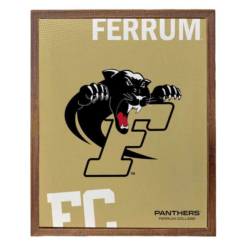 Ferrum College Officially Licensed 8" x 10"-Inches Canvas Frame 
