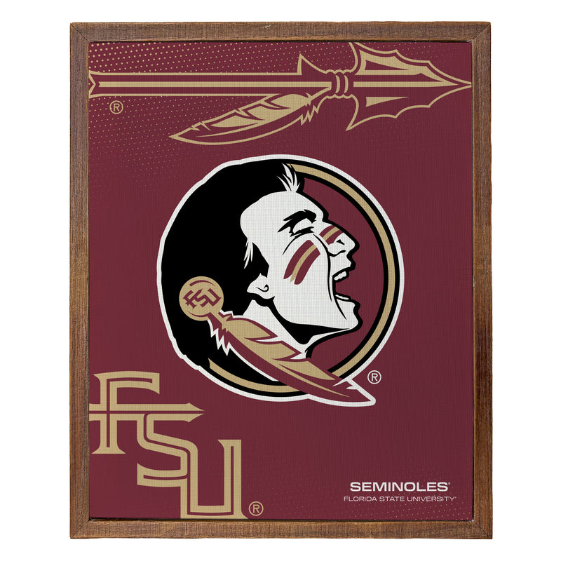 Florida State Seminoles Officially Licensed 8" x 10"-Inches Canvas Frame 