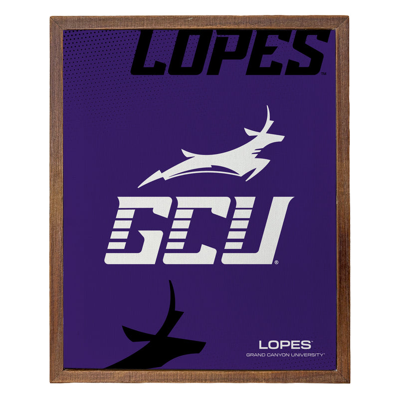 Grand Canyon University Lopes Officially Licensed 8" x 10"-Inches Canvas Frame 