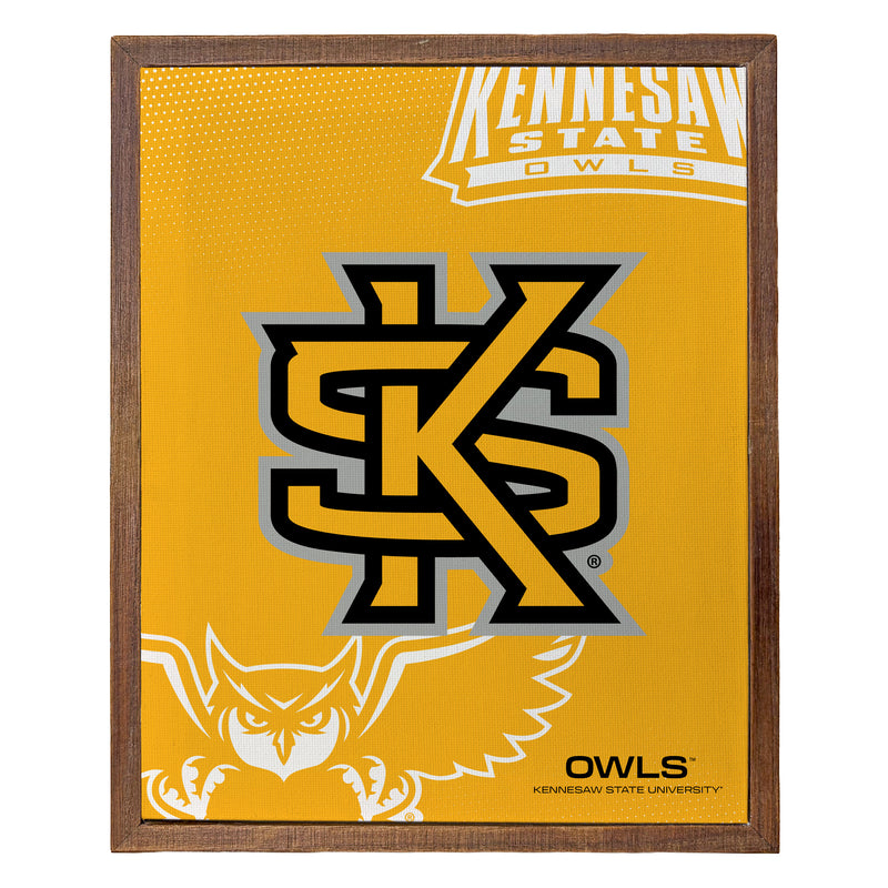 Kennesaw State University Officially Licensed 8" x 10"-Inches Canvas Frame 