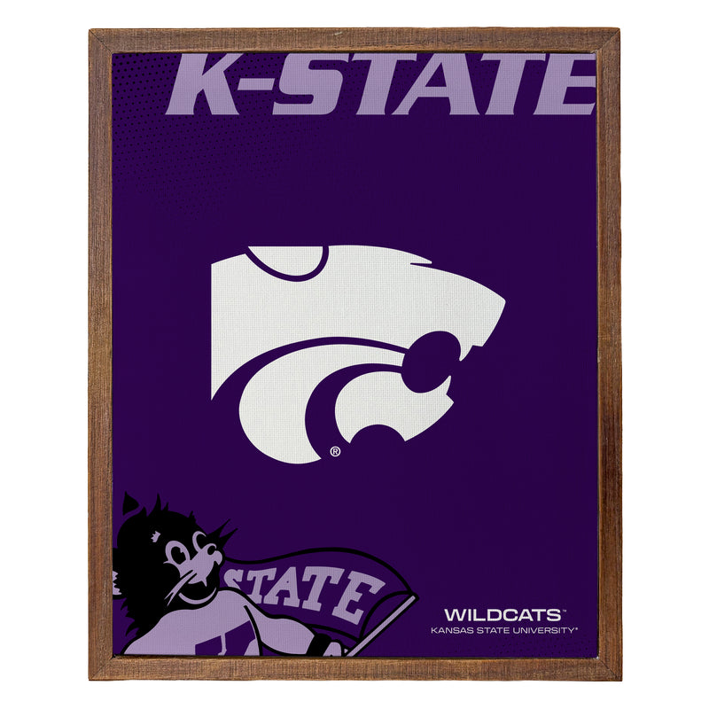 Kansas State Wildcats Officially Licensed 8" x 10"-Inches Canvas Frame 