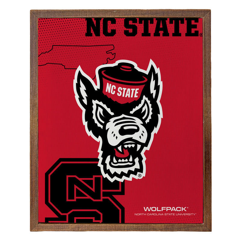 NC State Wolfpack Officially Licensed 8" x 10"-Inches Canvas Frame 