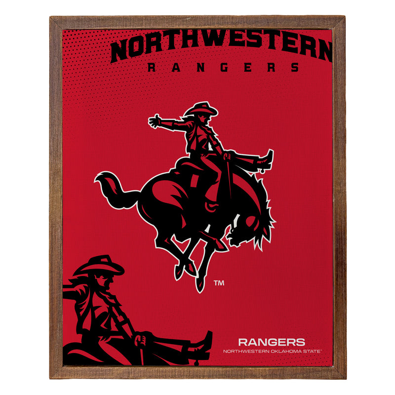 Northwestern Oklahoma State University Officially Licensed 8" x 10"-Inches Canvas Frame 