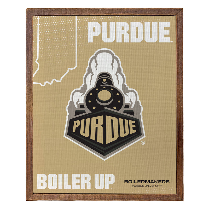 Purdue Boilermakers Officially Licensed 8" x 10"-Inches Canvas Frame 
