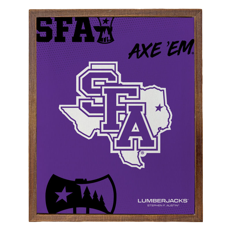Stephen F. Austin State University Officially Licensed 8" x 10"-Inches Canvas Frame 