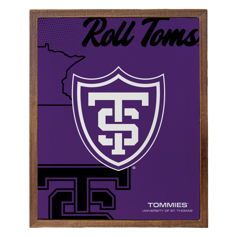 University of St. Thomas Officially Licensed 8" x 10"-Inches Canvas Frame 