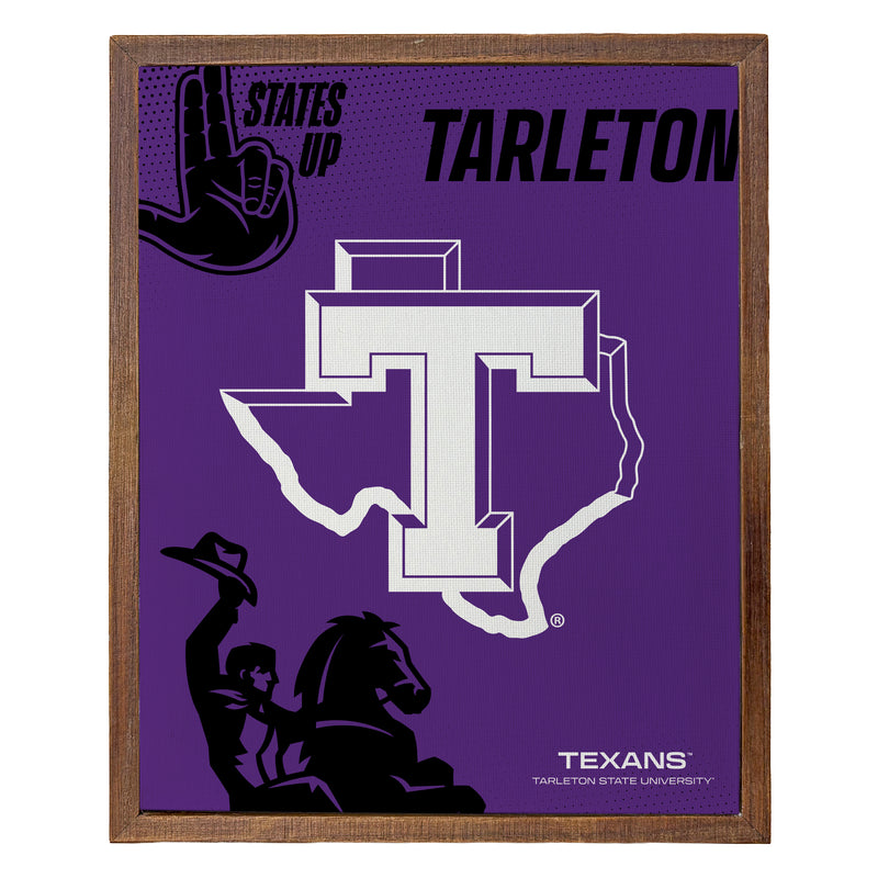 Tarleton State University Officially Licensed 8" x 10"-Inches Canvas Frame 