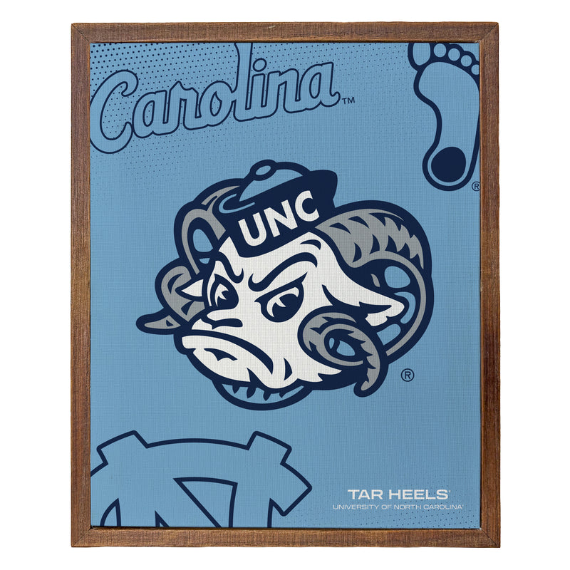 UNC Tar Heels Officially Licensed 8" x 10"-Inches Canvas Frame 
