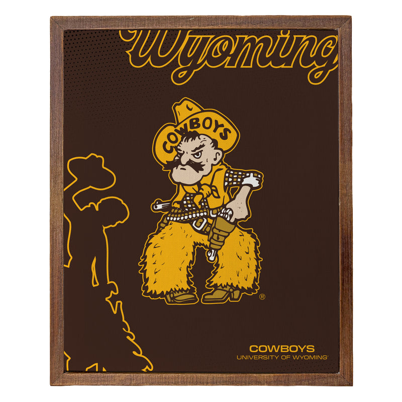 University of Wyoming Officially Licensed 8" x 10"-Inches Canvas Frame 