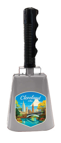 Cleveland Ohio Design B Souvenir Destination Cowbell 