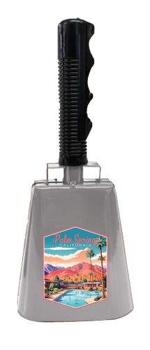 Palm Springs California Design B Souvenir Destination Cowbell 