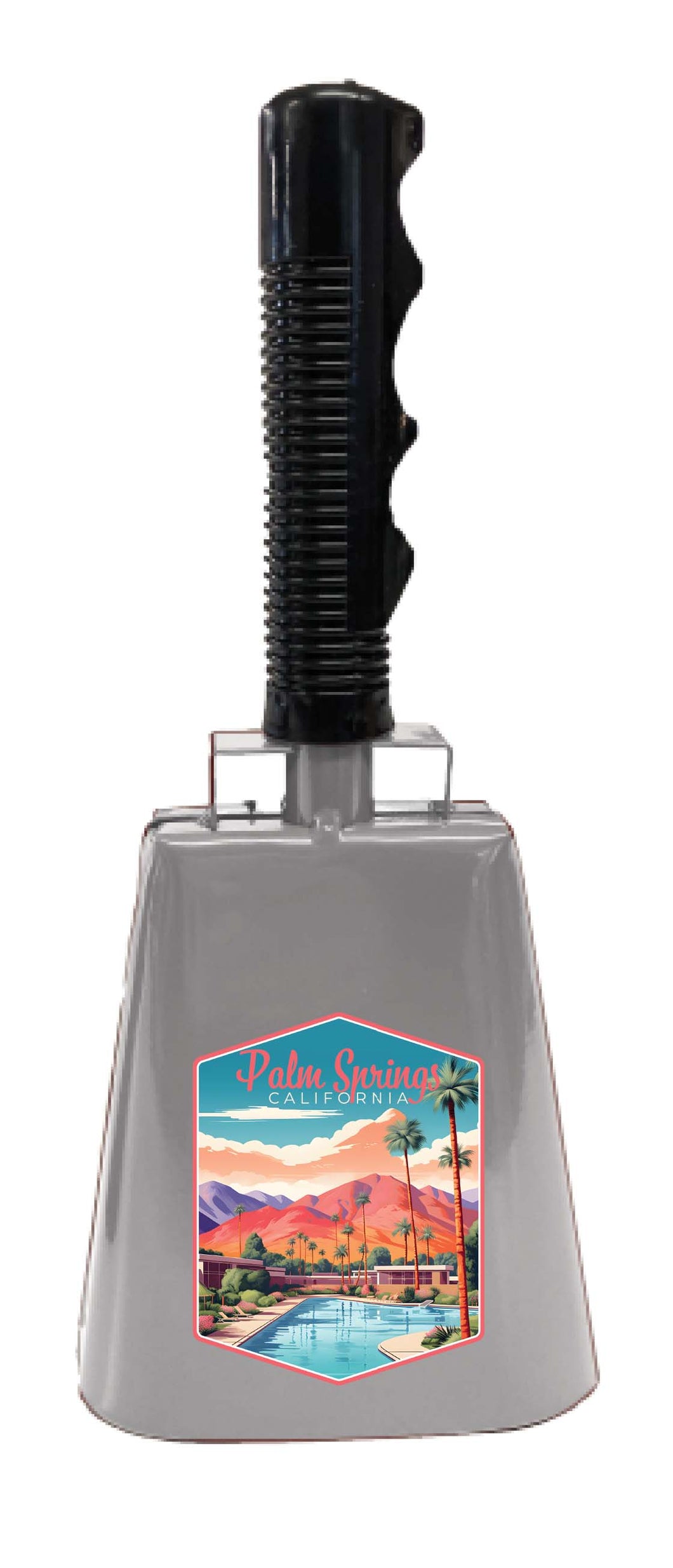 Palm Springs California Design B Souvenir Destination Cowbell 
