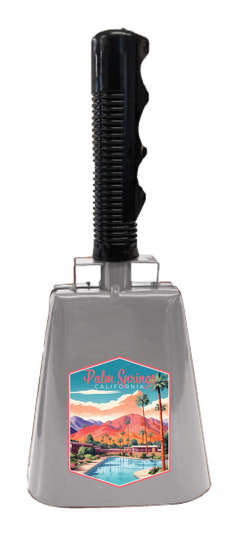 Palm Springs California Design B Souvenir Destination Cowbell 