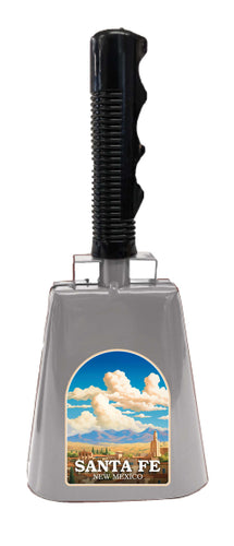 Santa Fe New Mexico Design A Souvenir Destination Cowbell 