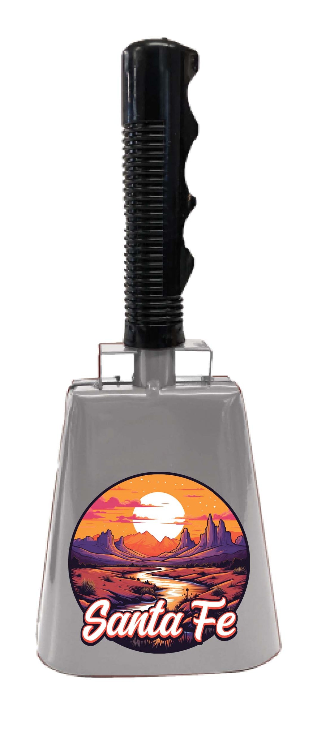 Santa Fe New Mexico Design B Souvenir Destination Cowbell 