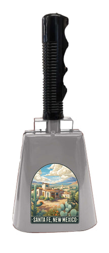 Santa Fe New Mexico Design C Souvenir Destination Cowbell 