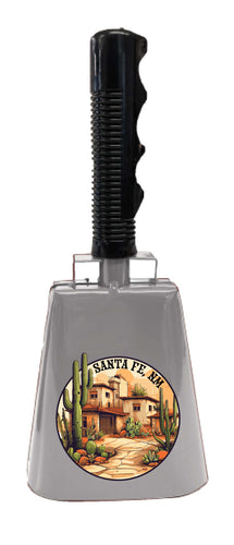 Santa Fe New Mexico Design D Souvenir Destination Cowbell 