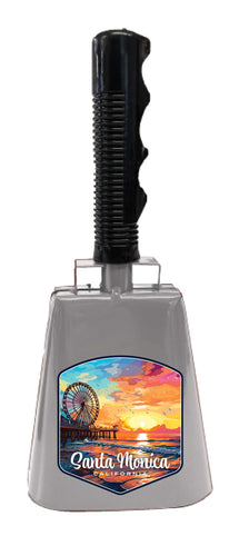 Santa Monica California Design A Souvenir Destination Cowbell 