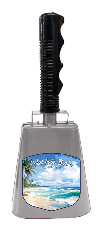 West Palm Beach Florida Design B Souvenir Destination Cowbell 