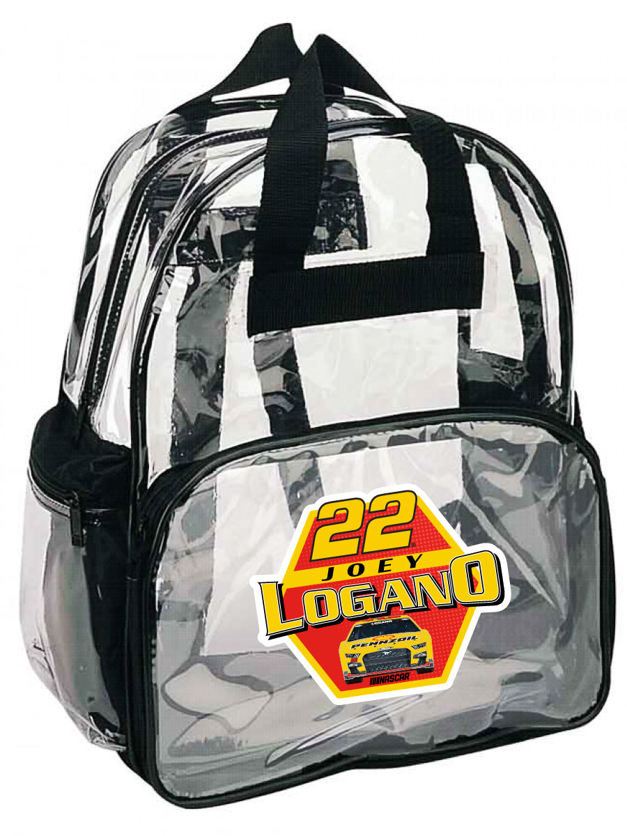 #22 Joey Logano Officially Licensed Clear Backpack