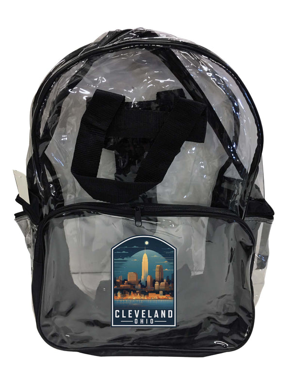 Cleveland Ohio Design A Souvenir Clear View Backpack 