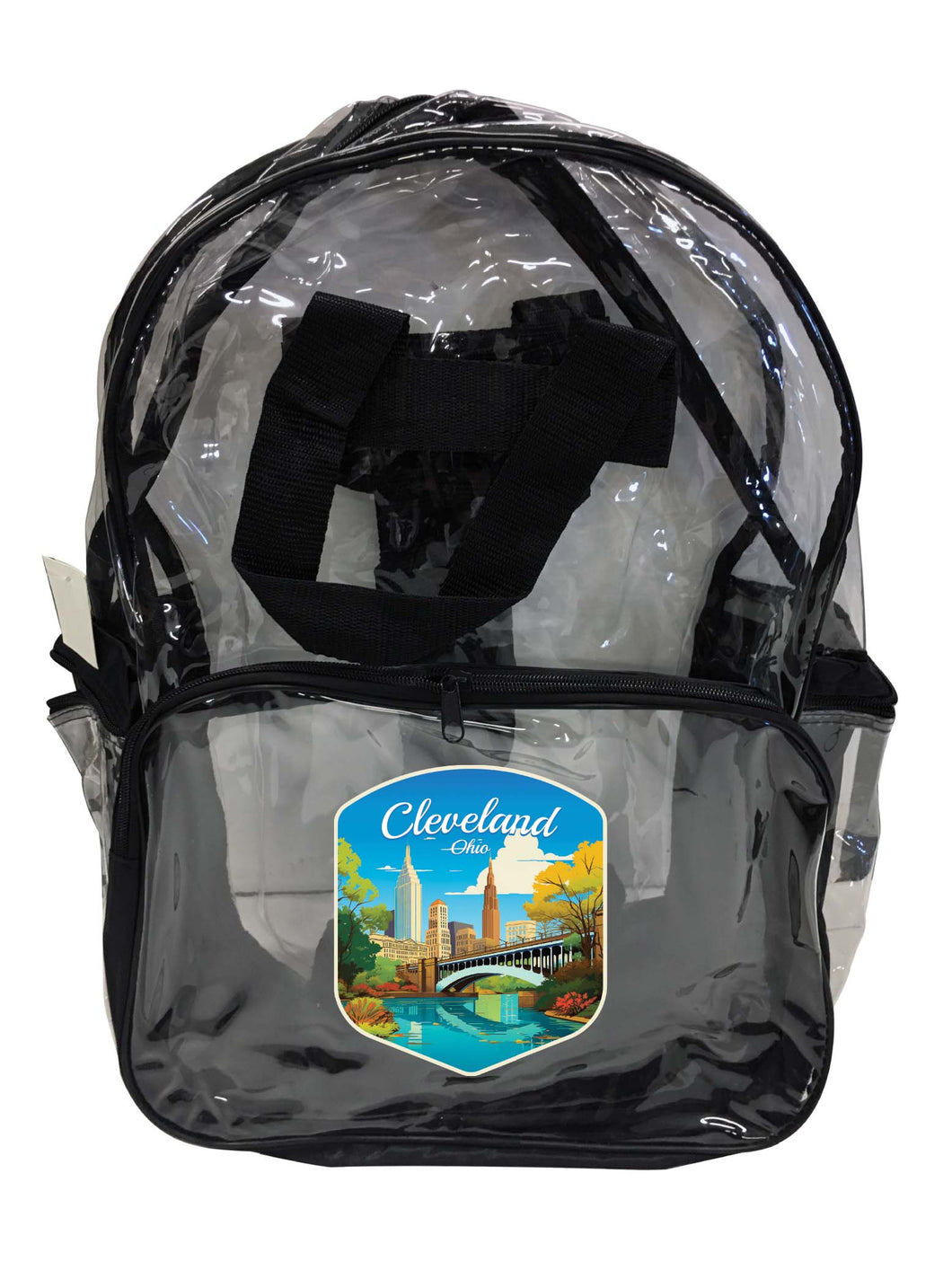 Cleveland Ohio Design B Souvenir Clear View Backpack 