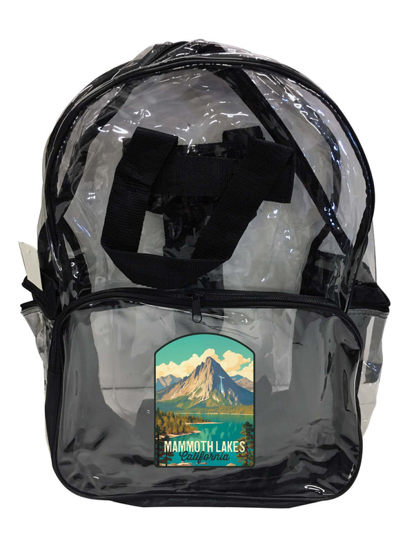 Mammoth Lakes California Design A Souvenir Clear View Backpack 