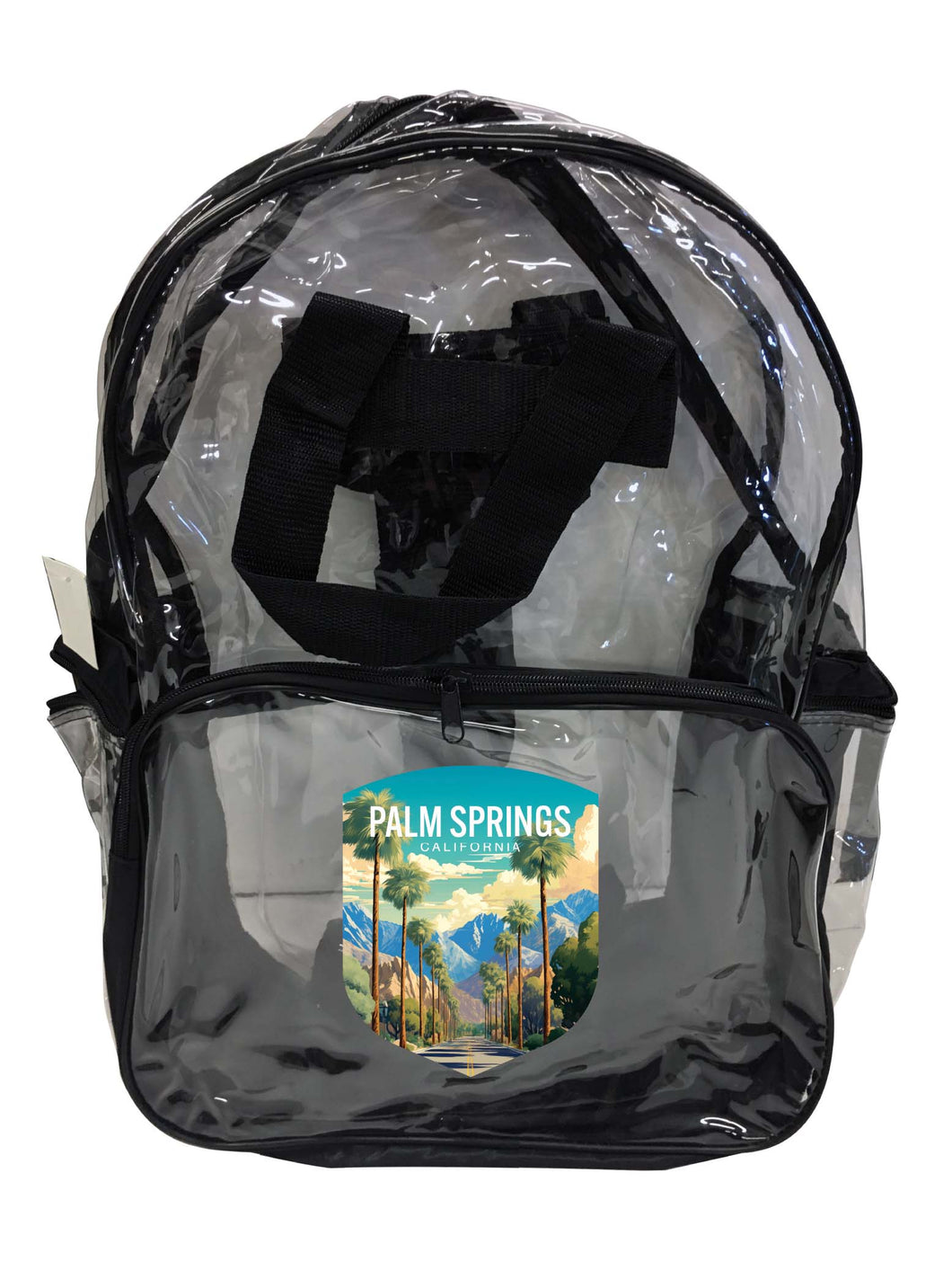 Palm Springs California Design A Souvenir Clear View Backpack 