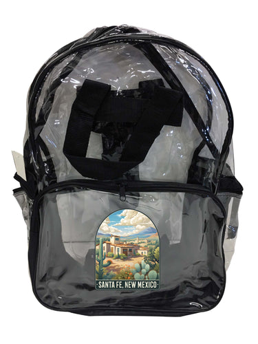 Santa Fe New Mexico Design C Souvenir Clear View Backpack 