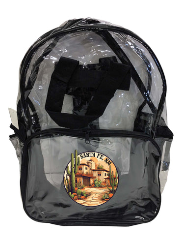 Santa Fe New Mexico Design D Souvenir Clear View Backpack 