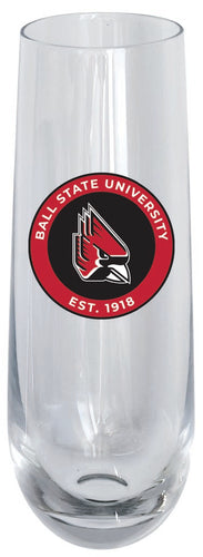 Ball State University 10oz Stemless Flute Officially Licensed Collegiate Product 4-Pack