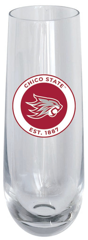 California State University, Chico 10oz Stemless Flute Officially Licensed Collegiate Product 4-Pack