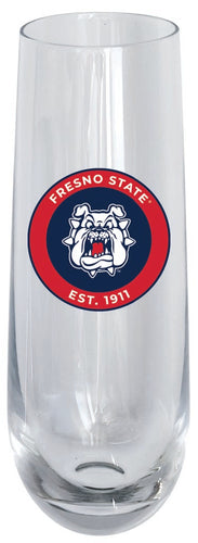 Fresno State Bulldogs 10oz Stemless Flute Officially Licensed Collegiate Product Single
