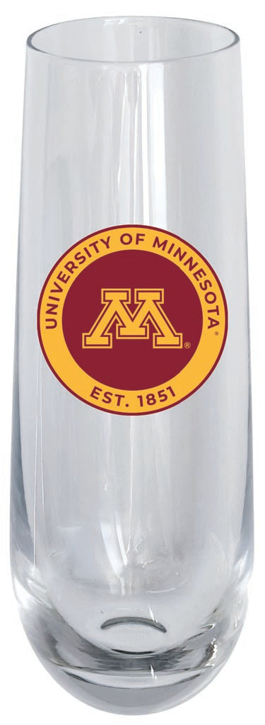Minnesota Gophers 10oz Stemless Flute Officially Licensed Collegiate Product Single
