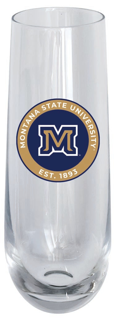 Montana State Bobcats 10oz Stemless Flute Officially Licensed Collegiate Product Single