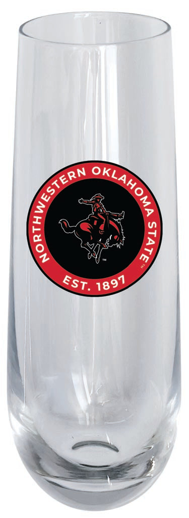 Northwestern Oklahoma State University 10oz Stemless Flute Officially Licensed Collegiate Product Single