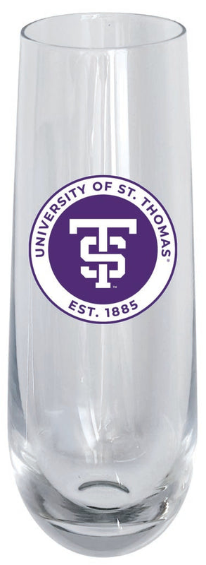 University of St. Thomas 10oz Stemless Flute Officially Licensed Collegiate Product Single