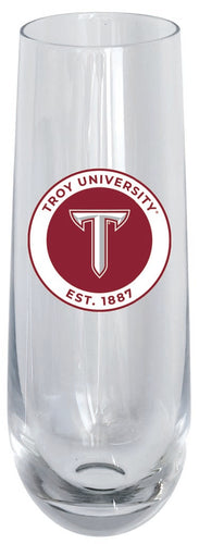 Troy University 10oz Stemless Flute Officially Licensed Collegiate Product 2-Pack