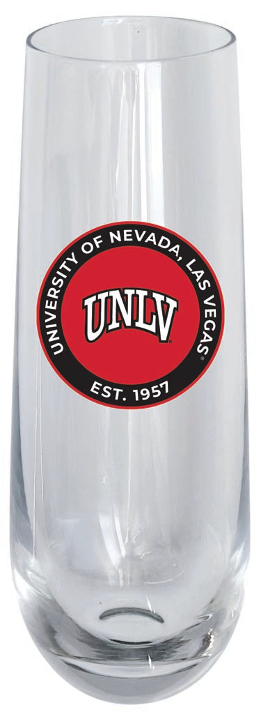 UNLV Rebels 10oz Stemless Flute Officially Licensed Collegiate Product 4-Pack