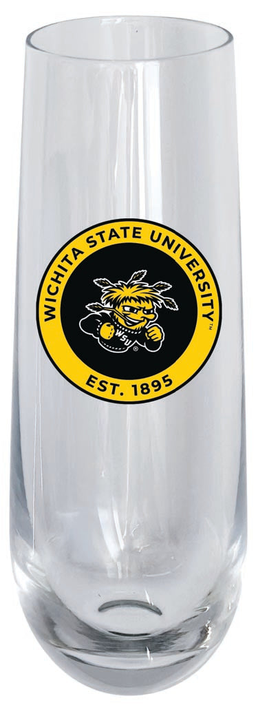 Wichita State Shockers 10oz Stemless Flute Officially Licensed Collegiate Product Single