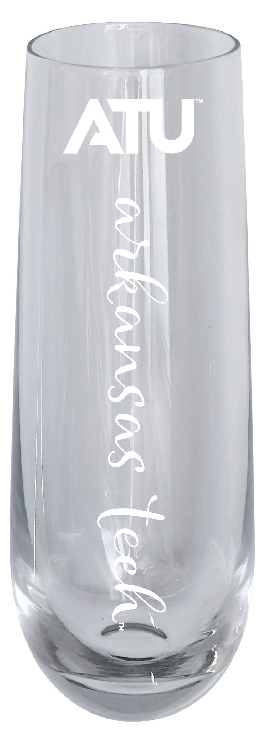 Arkansas Tech University 10oz Engraved Champagne Flute Officially Licensed Collegiate Product Single
