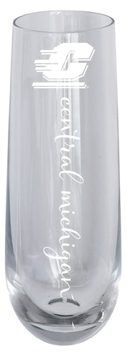 Central Michigan University 10oz Engraved Champagne Flute Officially Licensed Collegiate Product 4-Pack