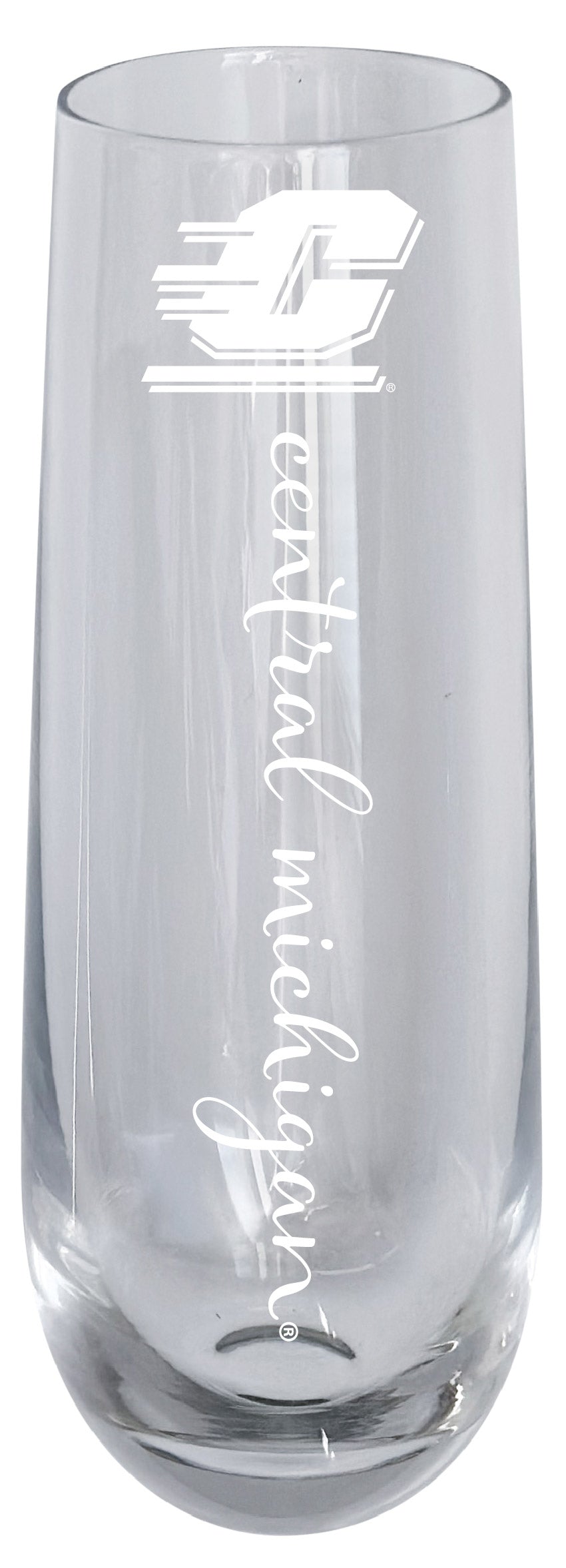 Central Michigan University 10oz Engraved Champagne Flute Officially Licensed Collegiate Product 4-Pack