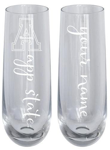 Appalachian State Customizable 10 oz Engraved Champagne Flute – Officially Licensed Product 