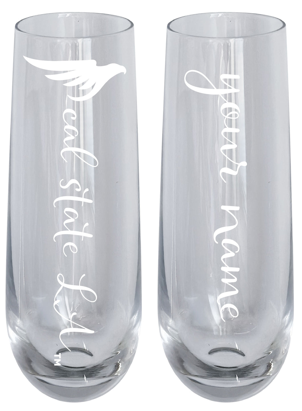 California State University Los Angeles Customizable 10 oz Engraved Champagne Flute – Officially Licensed Product 