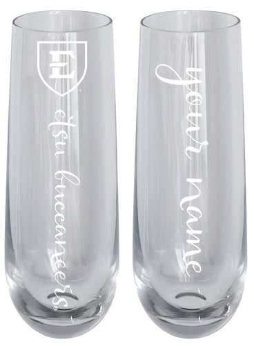 East Tennessee State University Customizable 10 oz Engraved Champagne Flute – Officially Licensed Product 